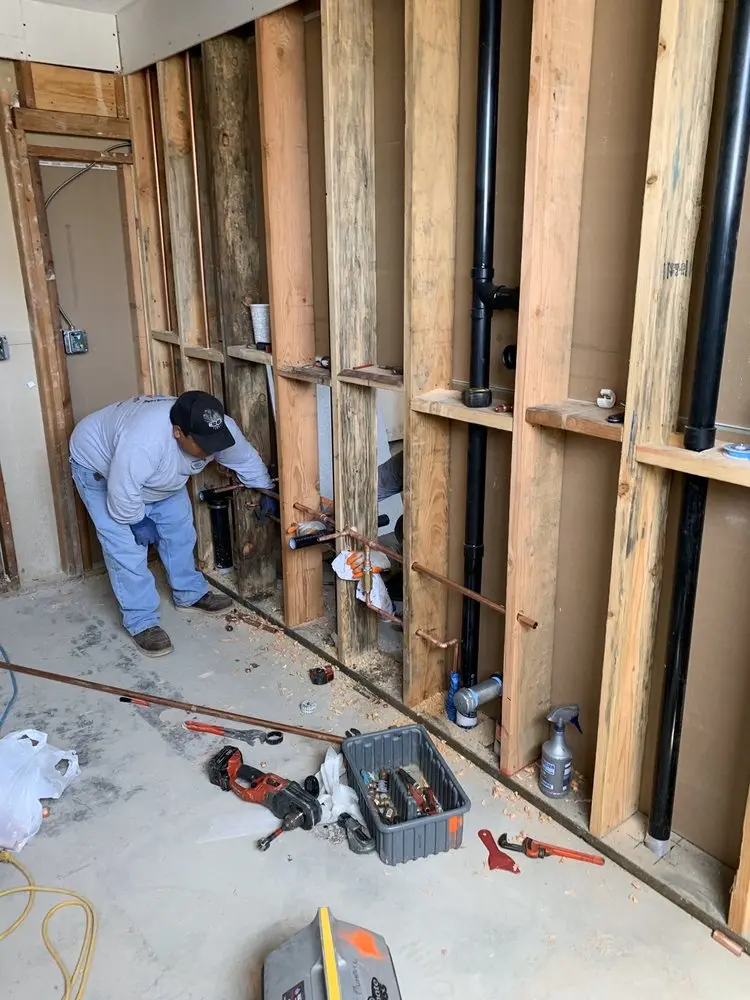 Commercial rough-in plumbing for Gas Line Repair in Ridgewood village